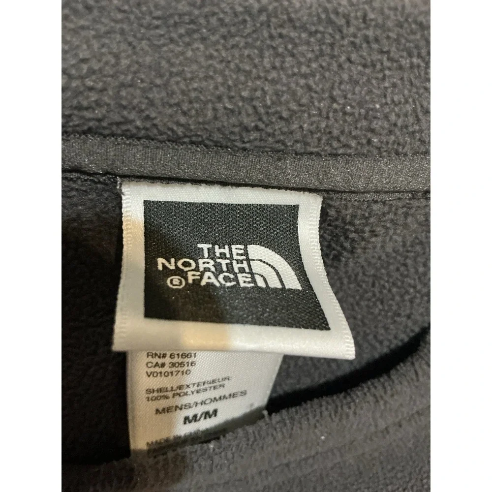 The North Face Sweatshirt Mens M Crew Neck Pullover Fleece Sleeve Pocket Gray